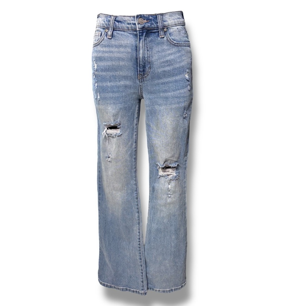 ALTAR’D STATE Medium Wash High Waist Distressed Flare Jeans 26/3